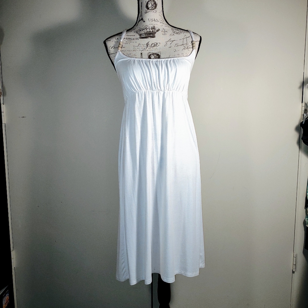 No boundaries, summer dress, white, spaghetti strap,